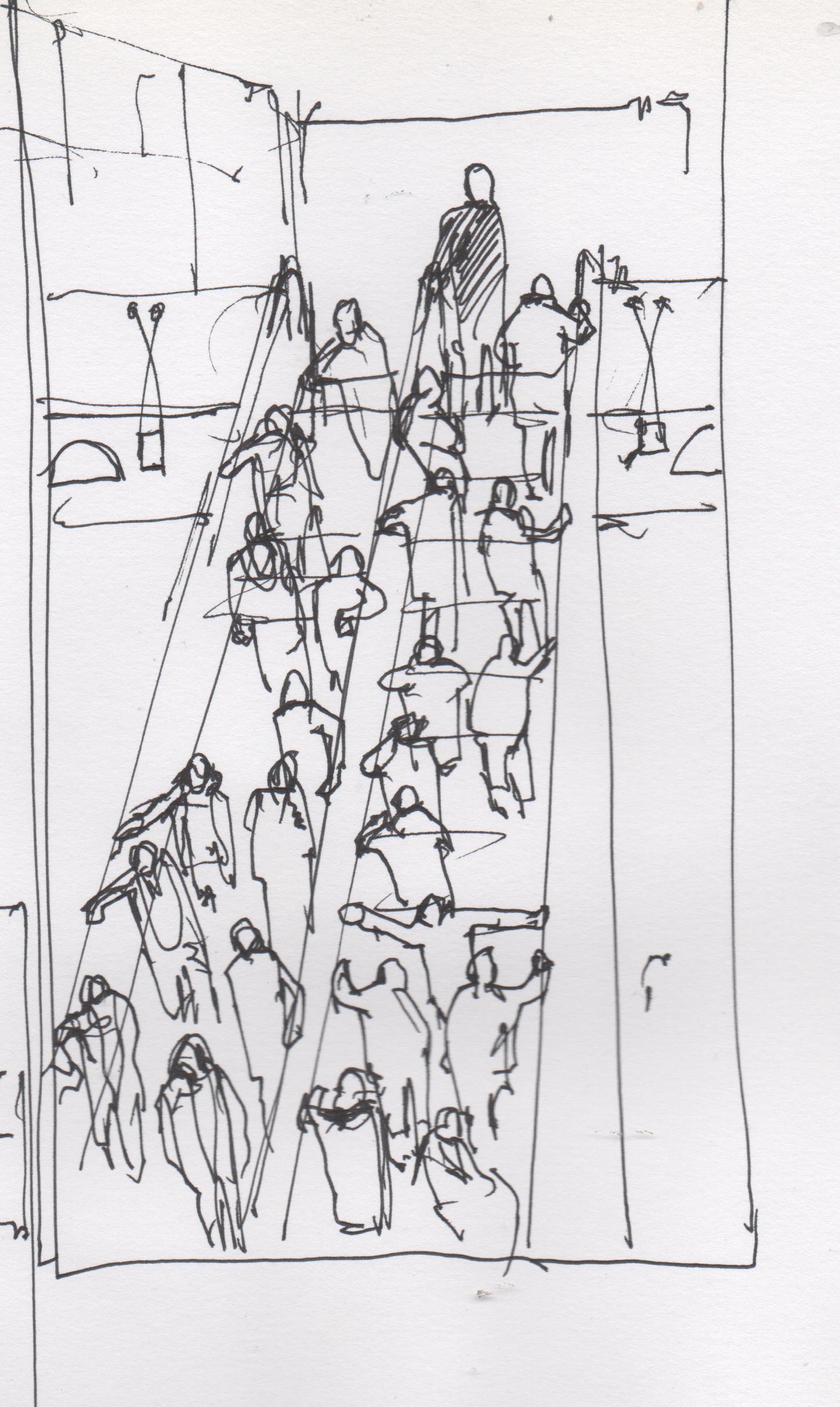 1448x2425 Uncategorized Grahamfirthprints - Escalator Sketch
