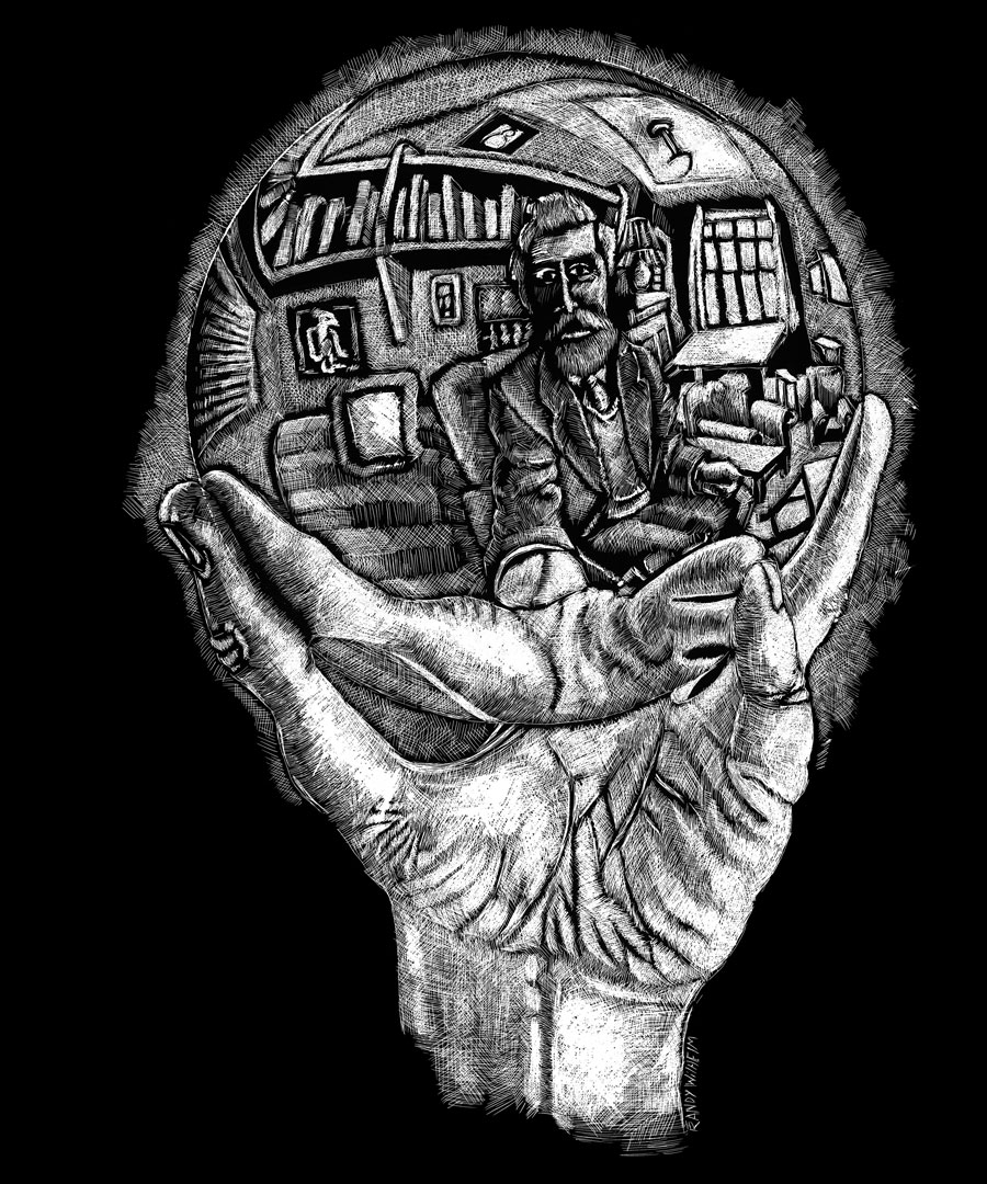 900x1080 Ode To Escher - Escher Web Sketch