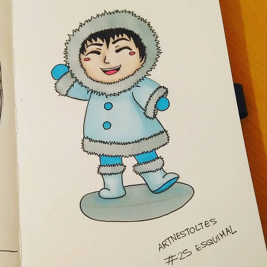 1080x1080 Day 25 - Eskimo Sketch