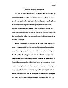 218x282 Character Sketch Of Atticus Finch - Essay Sketch