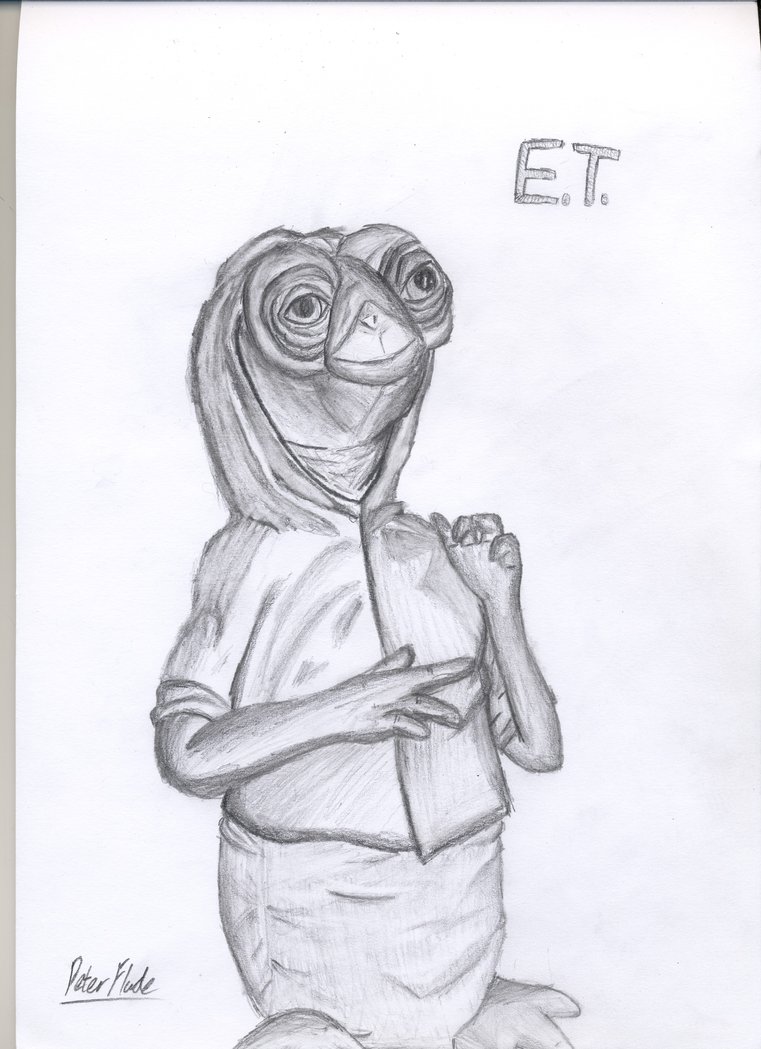 761x1049 E.t. Sketch By P Flude - Et Sketch