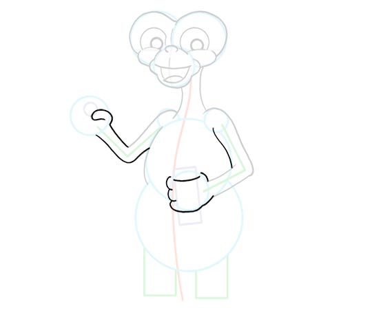 540x458 How To Draw Et The Extraterrestrial - Et Sketch