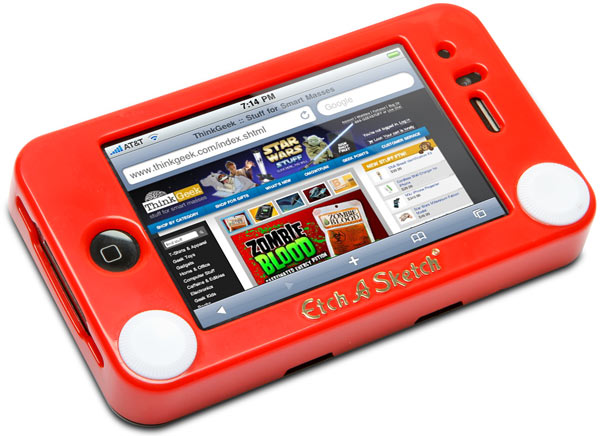 600x436 Etch A Sketch Iphone Case Thinkgeek - Etch A Sketch App