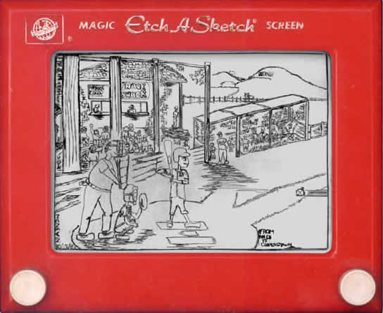 544x445 Etch A Sketch Art - Etch A Sketch Artist