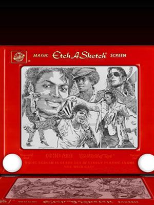 300x400 Etch A Sketch Art Of Michael Jackson - Etch A Sketch Artist