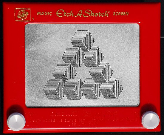 550x452 Etch A Sketch Artist Ron Morse, Portland, Usa - Etch A Sketch Artist