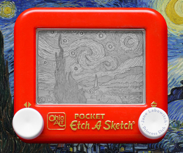 640x533 Famous Art Etch A Sketch - Etch A Sketch Artist