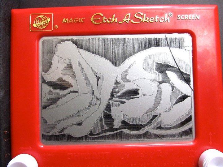 720x540 Creating Art, On An Etch A Sketch Wunc - Etch A Sketch Drawings