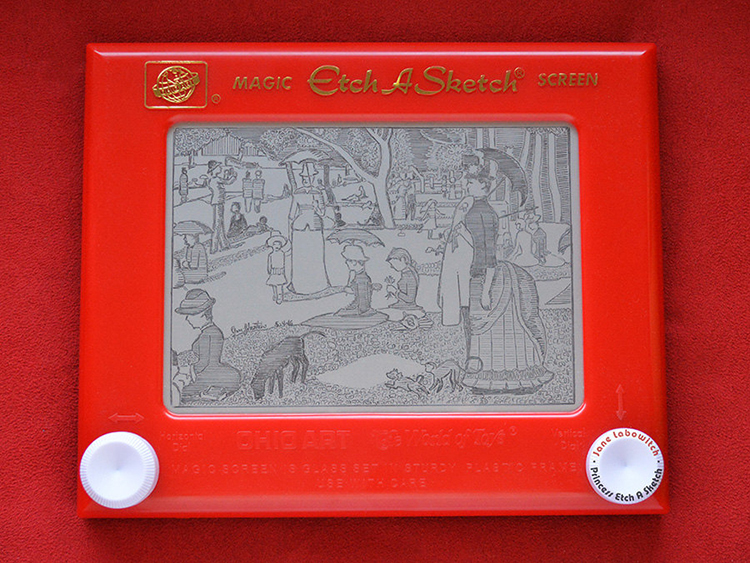 750x563 Artist Draws Impressive Recreations Of Iconic Paintings On An Etch - Etch E Sketch