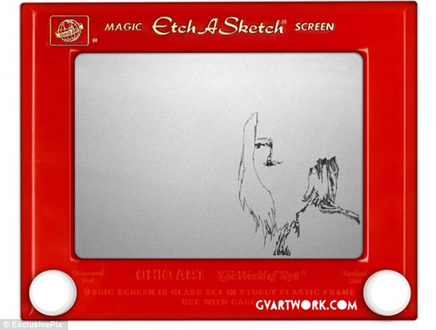 634x480 Artist Takes 80 Hours To Create Prince William And Kate Middleton - Etch E Sketch