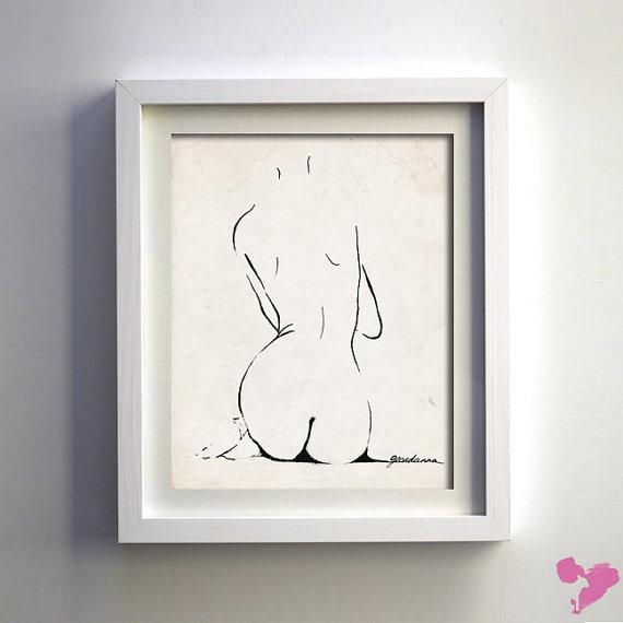 570x570 8x10 Original Sketch Book Figure 1 Fine Art By Glamlambpapergoods - Etsy Sketch