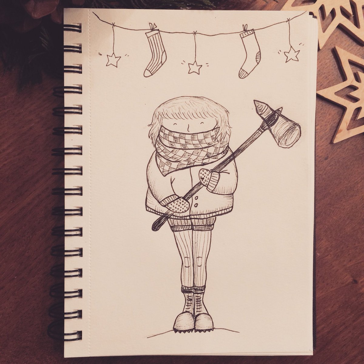 1200x1200 Woodland Factory On Twitter Happy Christmas, Everyone - Etsy Sketch