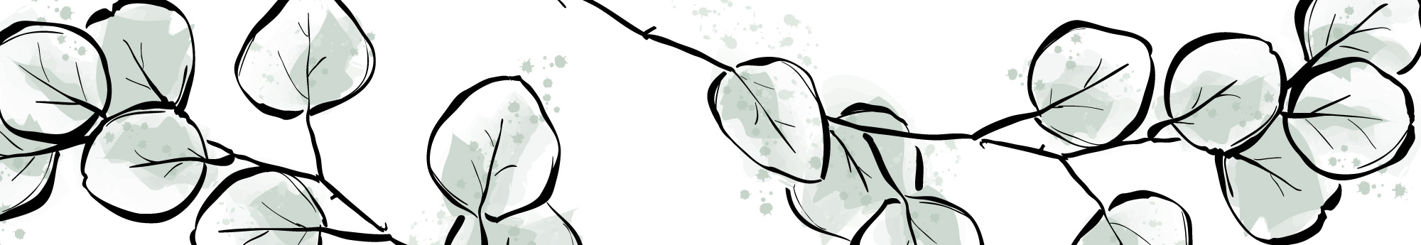 2000x345 Pine Trees Studio February Free Printable Eucalyptus Wall Art - Eucalyptus Leaf Sketch