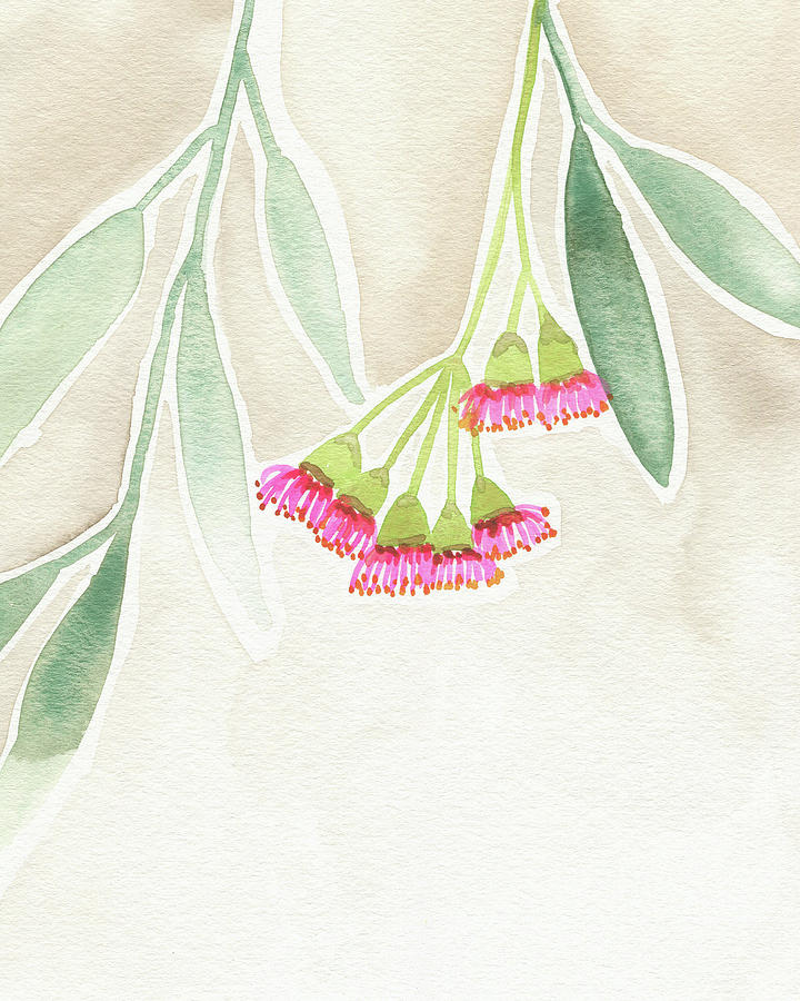 720x900 Eucalyptus Sketch Painting By Clary Sage Moon - Eucalyptus Sketch