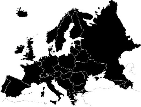 486x368 Europe Vector Map Free Free Vector Download (2,766 Free Vector - Europe Map Sketch