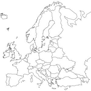 300x300 Map Quiz - Europe Map Sketch
