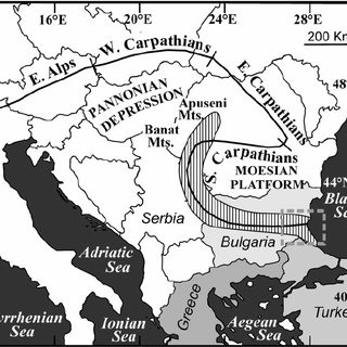 320x320 Sketch Map Of Se Europe Showing The Location Of The... Download - Europe Sketch Map