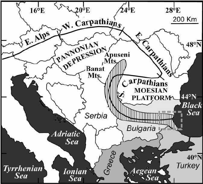 673x612 Sketch Map Of Se Europe Showing The Location Of The... Download - Europe Sketch Map