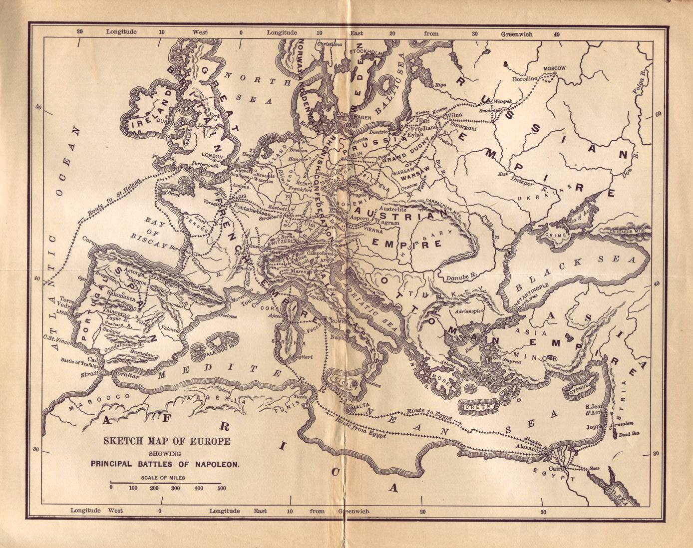 1388x1098 Xii. Sketch Map Of Europe Showing The Principal Battles Of - Europe Sketch Map