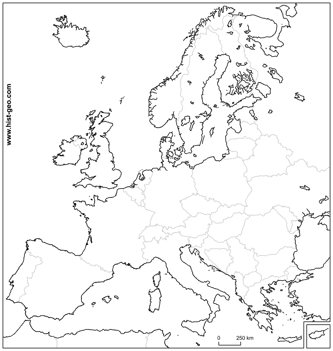 Europe Sketch Map at PaintingValley.com | Explore collection of Europe ...