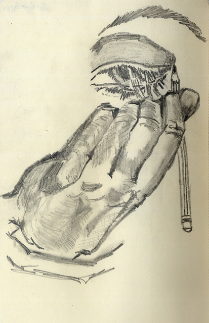 413x640 Eve Co Artwork Shy Eye Original Drawing Pencil Conceptual Art - Eve Sketch