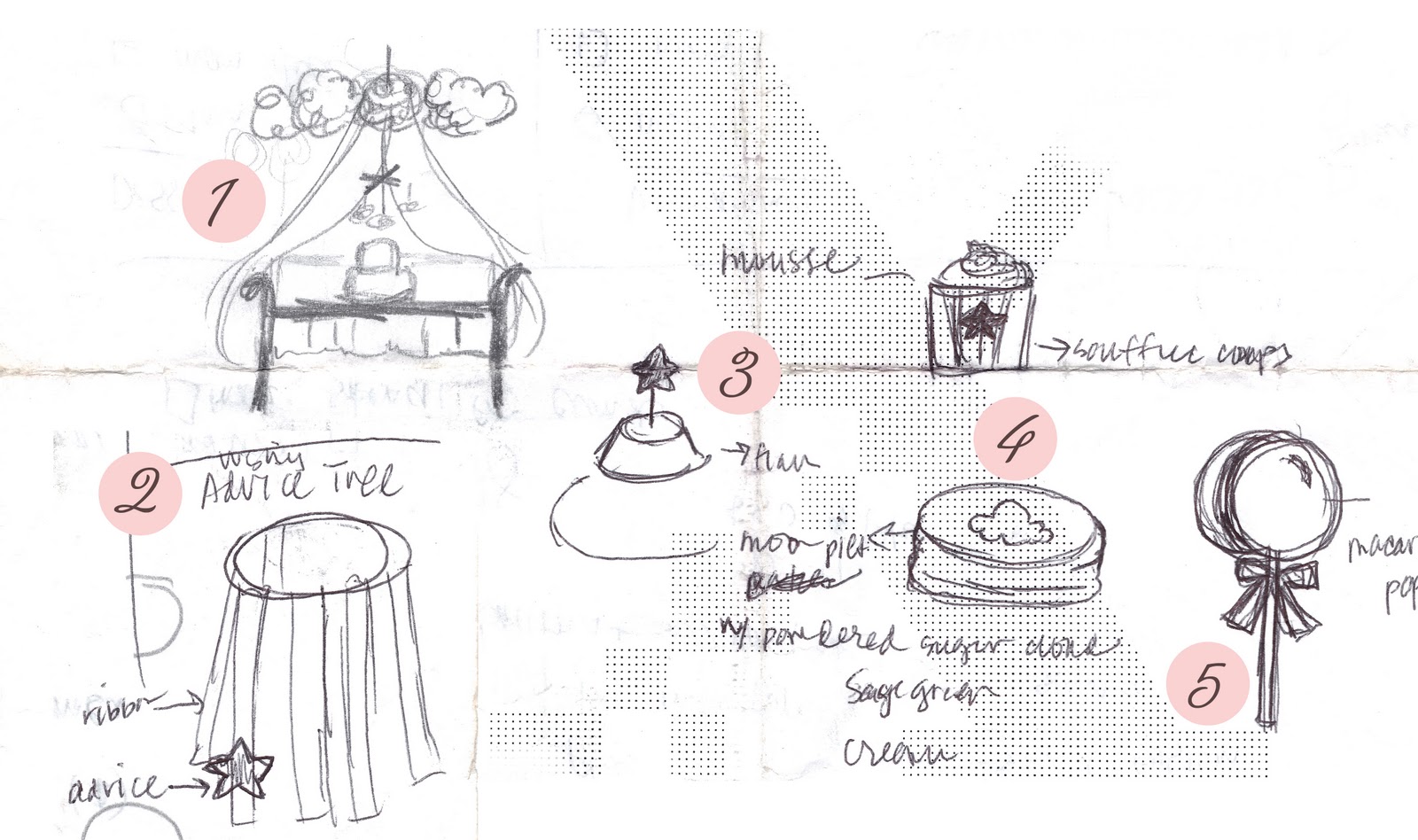 1600x948 Pure Joy Events Lullaby Baby Shower Sketches - Event Sketch