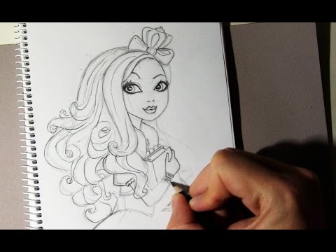 480x360 How To Draw Apple White From Ever After High Step By Step - Ever After High Sketches