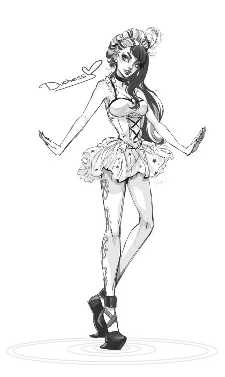 448x750 Perinm A Sketch Of Du Du Ducheessssss From Ever After - Ever After High Sketches