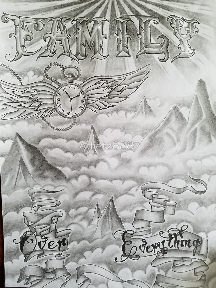 750x1000 Family Over Everything By Adietz8287 Redbubble - Everything Sketch