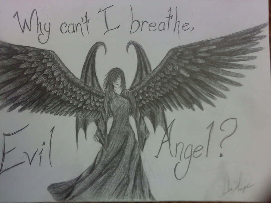 900x675 Evil Angel By Nighthawk42 - Evil Angel Sketch