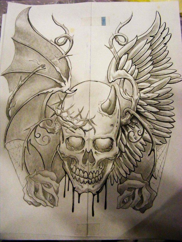 600x800 Evil Angel Wings My Art In 2018 Drawings, Tattoos - Evil Angel Sketch