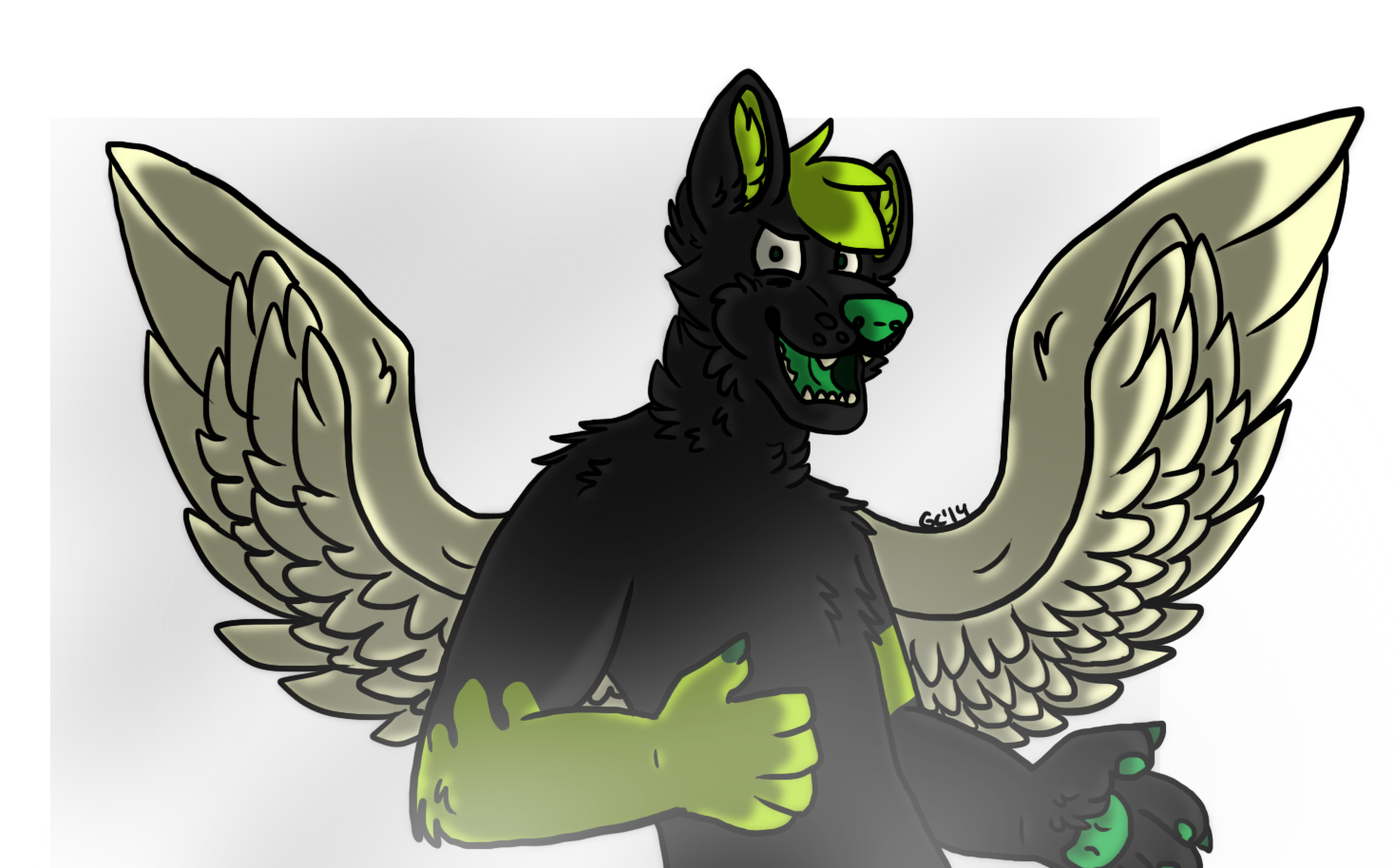 1467x914 Evil Angel Weasyl - Evil Angel Sketch