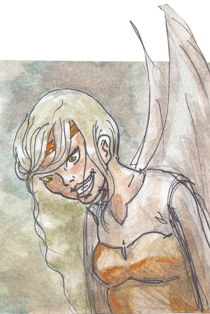 731x1092 Evil Angel Sketch By Kitabana - Evil Angel Sketch