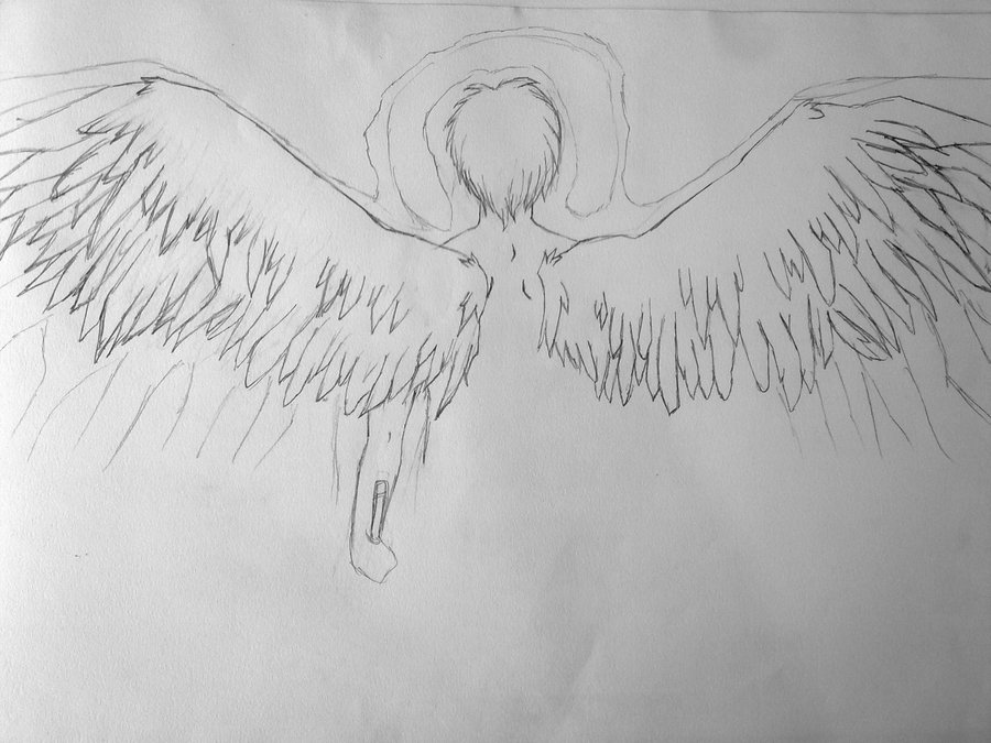 900x675 Save Me Evil Angel... By Jen Was Here - Evil Angel Sketch