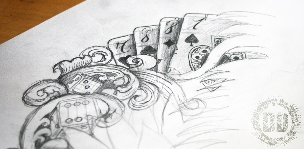 1000x491 Syella Learn Good Vs Evil Tattoo Design - Evil Angel Sketch