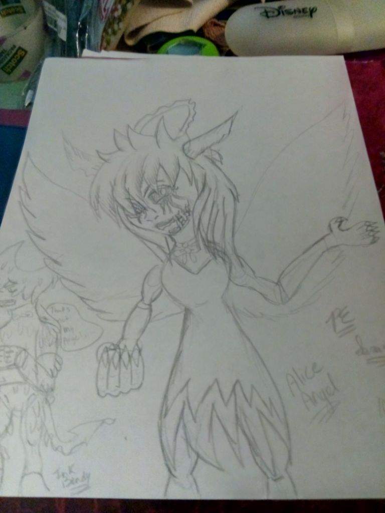 768x1024 The Evil Angel Bendy And The Ink Machine Amino - Evil Angel Sketch