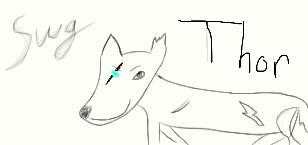 1006x475 Thor, The Evil Wolf(Sketch) By Silverwolfgodess - Evil Dog Sketch