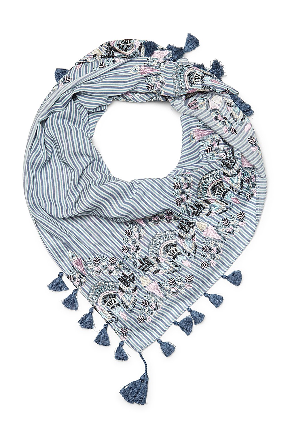 1000x1500 Evil Eye Embroidered Square Scarf Rebecca Minkoff - Evil Eye Sketch