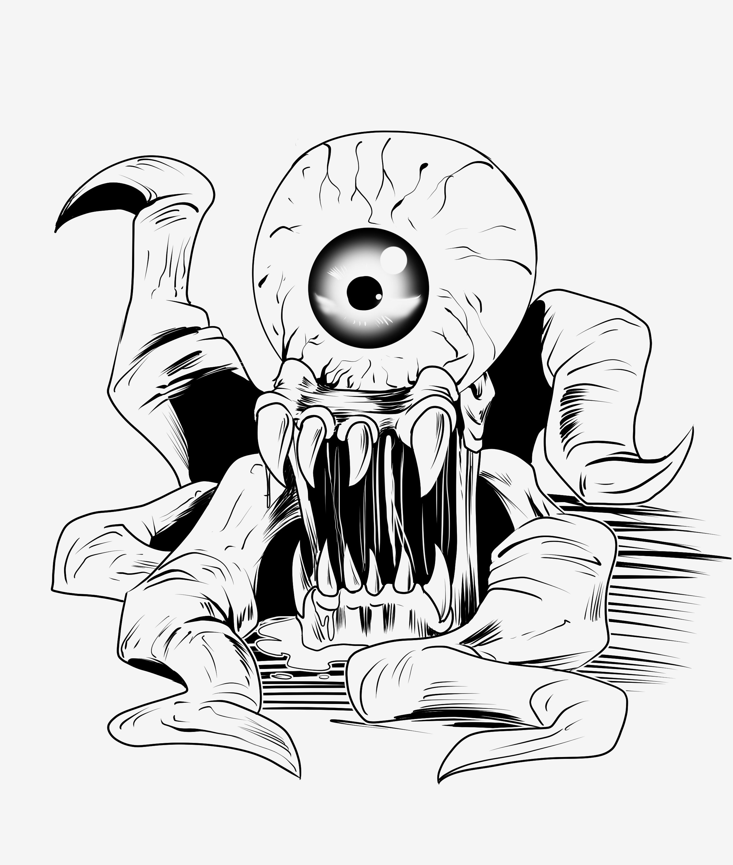 2392x2820 Evil Eye By Omacron6 On Newgrounds - Evil Eye Sketch