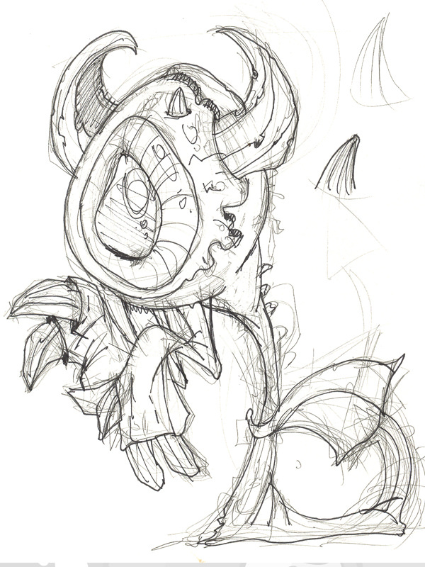 600x800 Husky Animator Evil Eye Sketch Eric Winter - Evil Eye Sketch