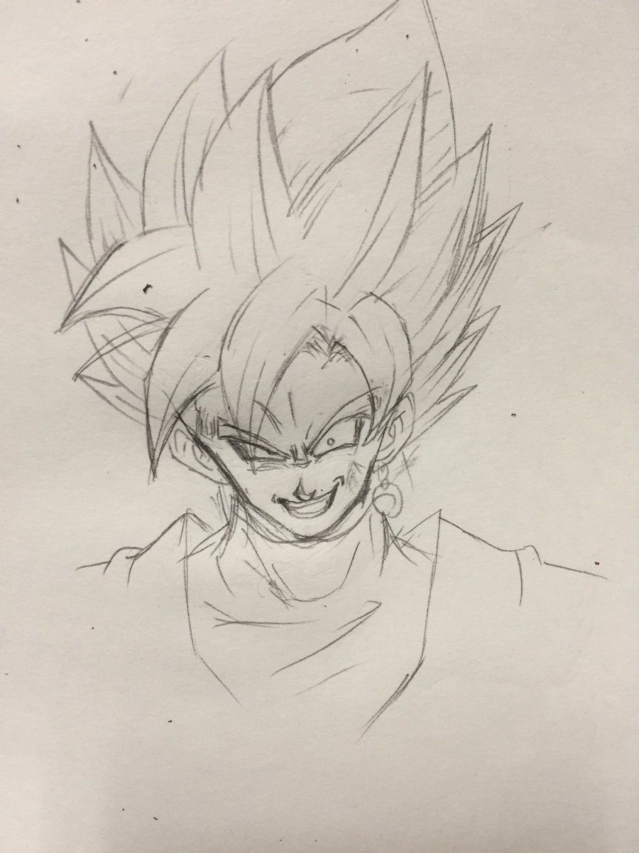 900x1200 Evil Face Goku Black Yo Dragon Ball, Goku And - Evil Face Sketch
