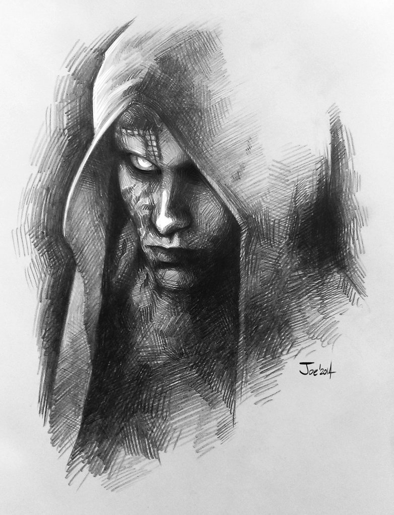 Evil Face Sketch at PaintingValley.com | Explore collection of Evil ...