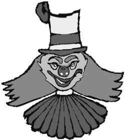 252x280 Evil Clown Drawings Bringing You Dark Gothic Art - Evil Joker Sketch