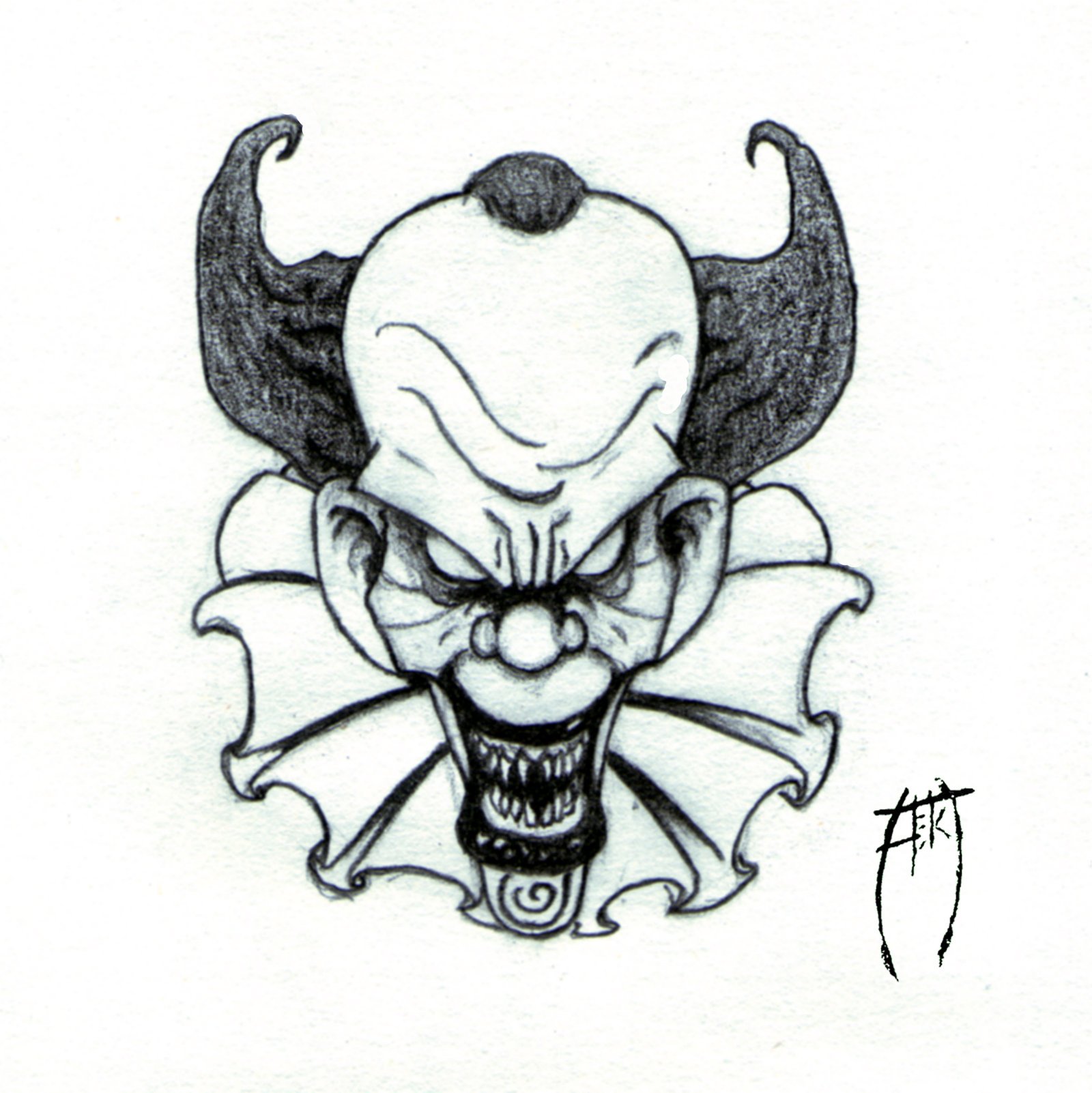 1600x1602 Scary Pictures Of Clowns To Draw Bedwalls.co - Evil Joker Sketch
