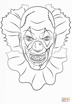 236x339 Evil Clown Drawings - Evil Joker Sketch