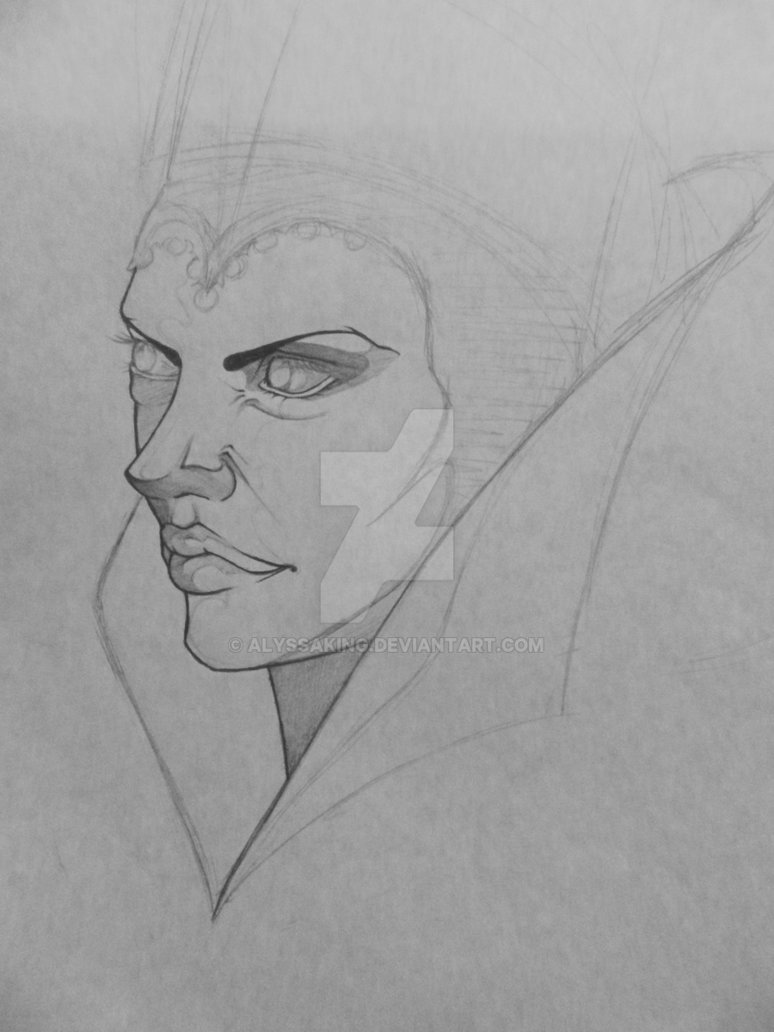 774x1032 Evil Queen Sketch By Alyssaking - Evil Queen Sketch