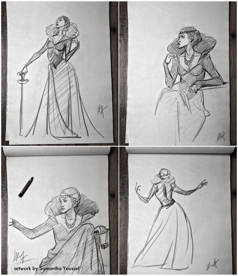 775x900 Samantha Youssef Evil Queen Sketches - Evil Queen Sketch