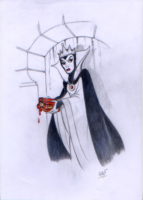 502x700 Vives Mateu, Xavier - Evil Queen Sketch