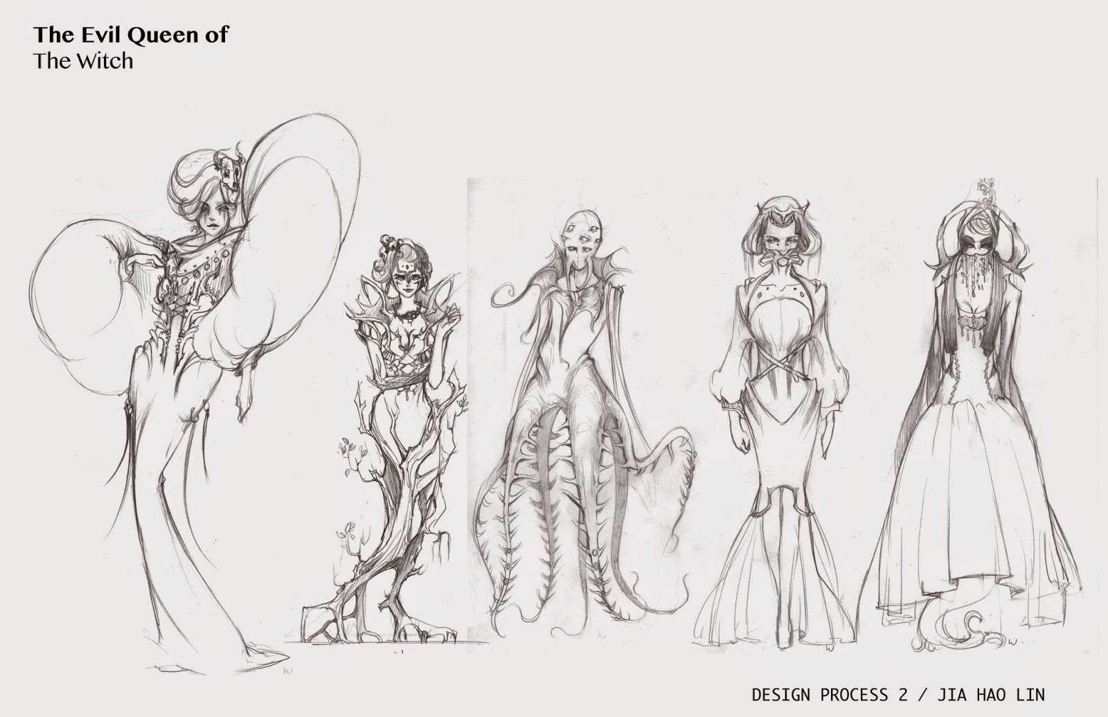 1600x1035 Hao Evil Queen Character Design Sketches - Evil Sketches