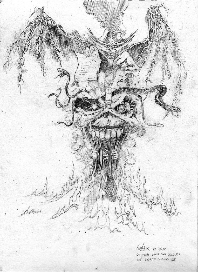 763x1047 The Evil That Men Do Sketch By Shamaanita - Evil Sketches